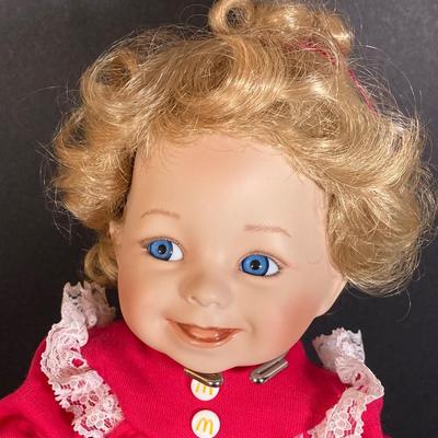LOT 166: McMemories "Sharing a Good Time" Doll with Certificate of Authenticity with Collection of Seven McDonald's Happy...