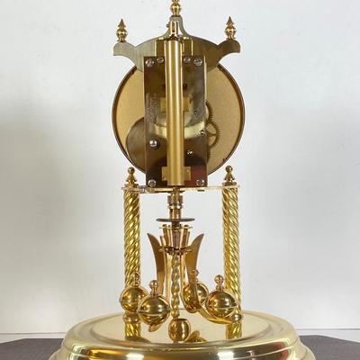 LOT 167: Vintage Made in Germany Kundo (Kieninger & Obergfell) Brass Clock with Key