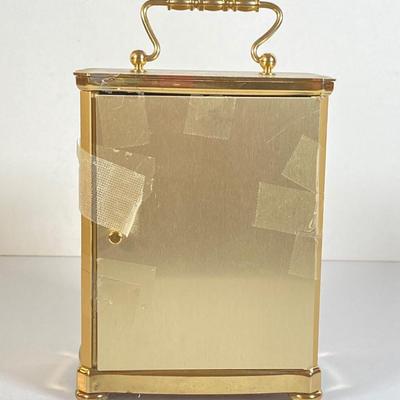 LOT 168: Vintage Wittnauer Quartz Brass Table Clock