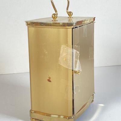 LOT 168: Vintage Wittnauer Quartz Brass Table Clock