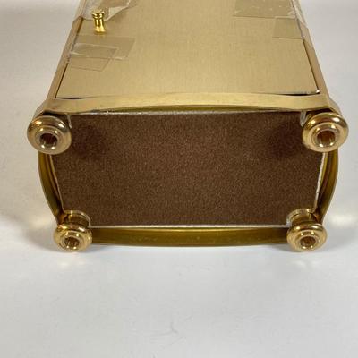 LOT 168: Vintage Wittnauer Quartz Brass Table Clock