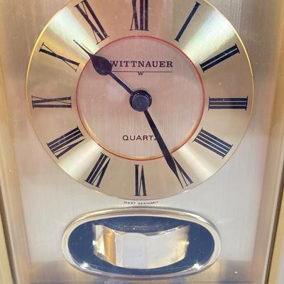 LOT 168: Vintage Wittnauer Quartz Brass Table Clock