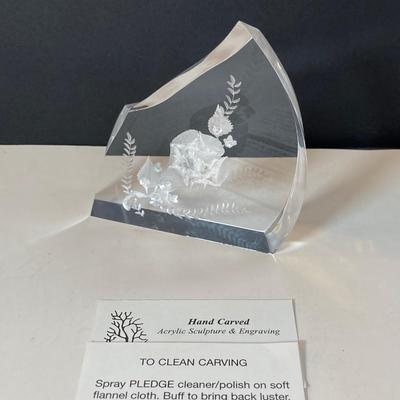 LOT 169: A Rose is a Rose is a Rose Collection - Capodimonte Italy, Purple Lighted in Dome, Japan Fan, Music Box, Frames and More