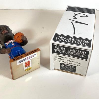 LOT 171: Philadelphia Sports Bobble Heads (McDonald's) and Magnetic Collection - Allen Iverson (76ers), Jim Thome / Pat Burrell...