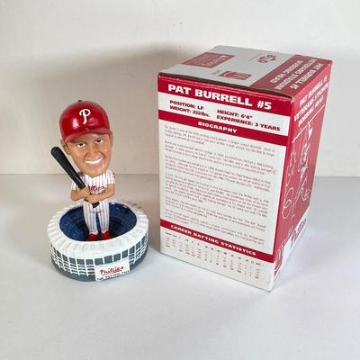 LOT 172: McDonald's / Philly Sports Bobble Heads - Phillies' Jim Thome and Pat Burrell, 76er's Allen Iverson, Eagle's...