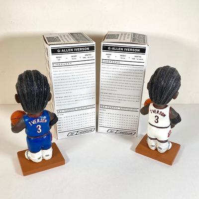 LOT 173: McDonald's / Philadelphia Sports Bobble Heads - 76er's Allen Iverson (Blue and White Jerseys) and Phillies' Jim...