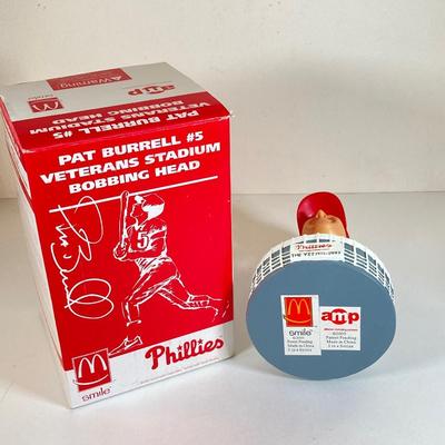 LOT 173: McDonald's / Philadelphia Sports Bobble Heads - 76er's Allen Iverson (Blue and White Jerseys) and Phillies' Jim...
