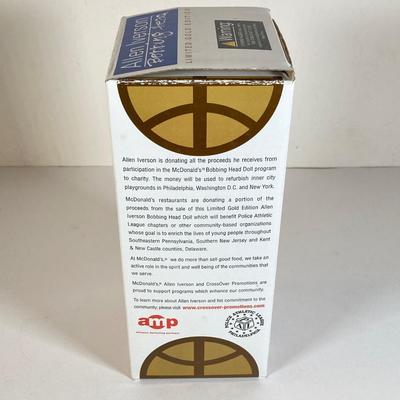 LOT 174: McDonald's / Philadelphia Bobble Heads - Allen Iverson Limited Gold Edition Numbered 31104 w/COA, Phillies' Jim Thome...