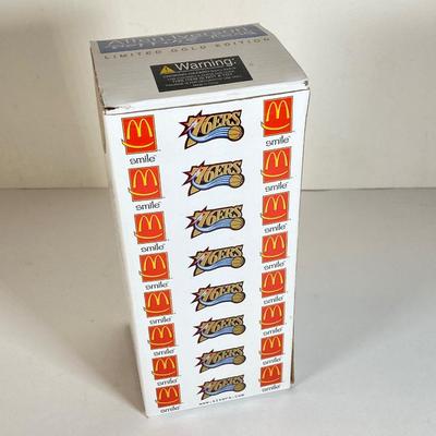 LOT 174: McDonald's / Philadelphia Bobble Heads - Allen Iverson Limited Gold Edition Numbered 31104 w/COA, Phillies' Jim Thome...
