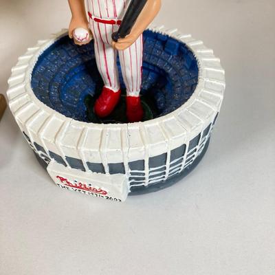 LOT 174: McDonald's / Philadelphia Bobble Heads - Allen Iverson Limited Gold Edition Numbered 31104 w/COA, Phillies' Jim Thome...