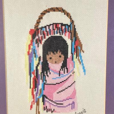 LOT 176: Ted DeGrazia Artwork Collection (Cross Stitch and More)
