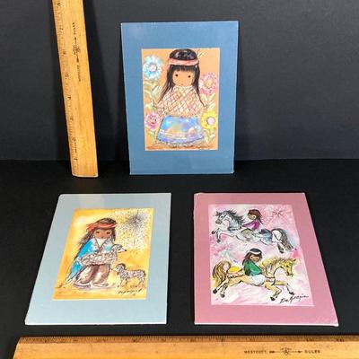 LOT 176: Ted DeGrazia Artwork Collection (Cross Stitch and More)