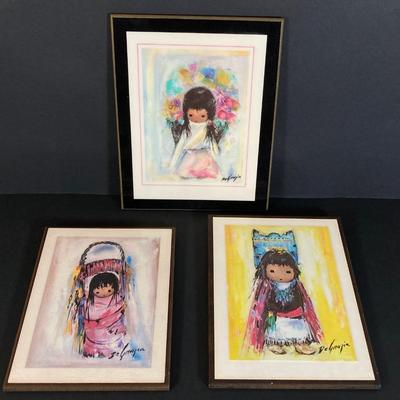 LOT 176: Ted DeGrazia Artwork Collection (Cross Stitch and More)