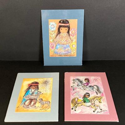LOT 176: Ted DeGrazia Artwork Collection (Cross Stitch and More)