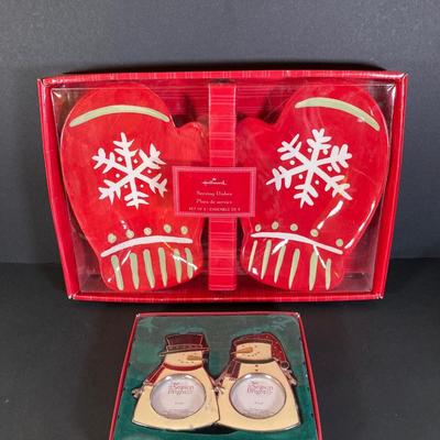 LOT 177: Fenton Hob Nail Ruffled Top Milk Glass Pedestal Compote, Arnart Porcelain Musical Dove Sculpture, Hallmark Serving Dishes and More