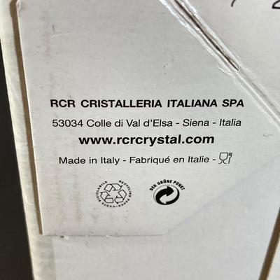 LOT 179: RCR Crystal Italy Entertaining Collection - Vase, Jug, Centerpiece and Bowl