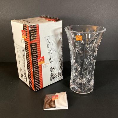 LOT 179: RCR Crystal Italy Entertaining Collection - Vase, Jug, Centerpiece and Bowl