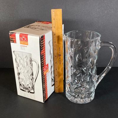 LOT 179: RCR Crystal Italy Entertaining Collection - Vase, Jug, Centerpiece and Bowl