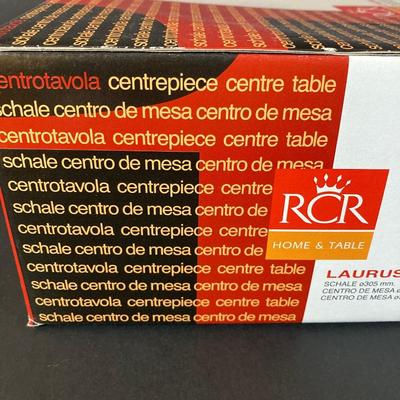 LOT 179: RCR Crystal Italy Entertaining Collection - Vase, Jug, Centerpiece and Bowl