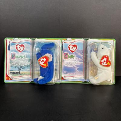 LOT 190: New in Package McDonald's Happy Meal Toys Moshi Monsters Complete Set of 8 and 2000 TY Teenie Beanie Complete Set of 11