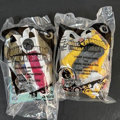 LOT 192: NIP McDonalds Happy Meal Toys: 2013 Power Ranger Mega Force 1-6 Set & 1999 Ty Teenie Beanie 1-12 Set