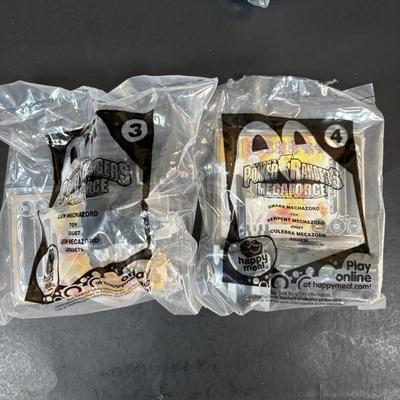 LOT 192: NIP McDonalds Happy Meal Toys: 2013 Power Ranger Mega Force 1-6 Set & 1999 Ty Teenie Beanie 1-12 Set