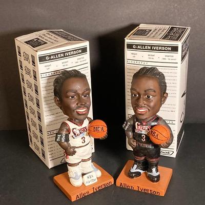 LOT 195: McDonald's / Philadelphia Sports Bobble Heads - Two Allen Iverson (76ers), Phillies Jim Thome and Pat Burrell