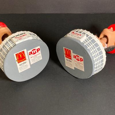 LOT 195: McDonald's / Philadelphia Sports Bobble Heads - Two Allen Iverson (76ers), Phillies Jim Thome and Pat Burrell