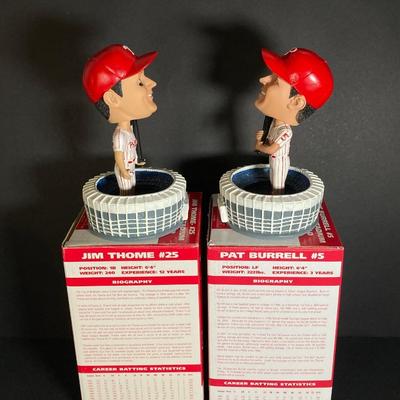 LOT 195: McDonald's / Philadelphia Sports Bobble Heads - Two Allen Iverson (76ers), Phillies Jim Thome and Pat Burrell