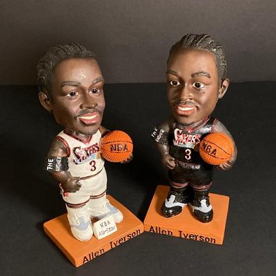 LOT 195: McDonald's / Philadelphia Sports Bobble Heads - Two Allen Iverson (76ers), Phillies Jim Thome and Pat Burrell
