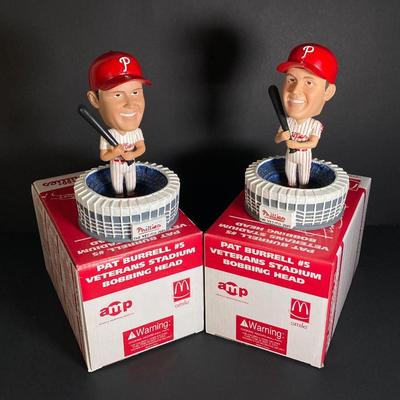 LOT 196: Philadelphia Sports / McDonald's Bobble Heads - Two Limited Edition Gold Allen Iverson (76ers) Numbered with C.O.A.,...