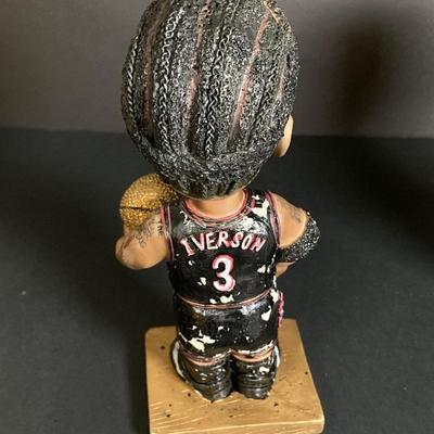 LOT 196: Philadelphia Sports / McDonald's Bobble Heads - Two Limited Edition Gold Allen Iverson (76ers) Numbered with C.O.A.,...
