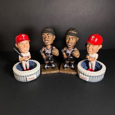 LOT 196: Philadelphia Sports / McDonald's Bobble Heads - Two Limited Edition Gold Allen Iverson (76ers) Numbered with C.O.A.,...