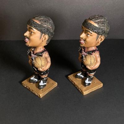 LOT 196: Philadelphia Sports / McDonald's Bobble Heads - Two Limited Edition Gold Allen Iverson (76ers) Numbered with C.O.A.,...