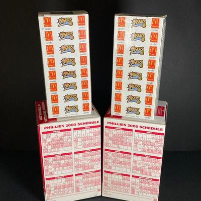 LOT 196: Philadelphia Sports / McDonald's Bobble Heads - Two Limited Edition Gold Allen Iverson (76ers) Numbered with C.O.A.,...