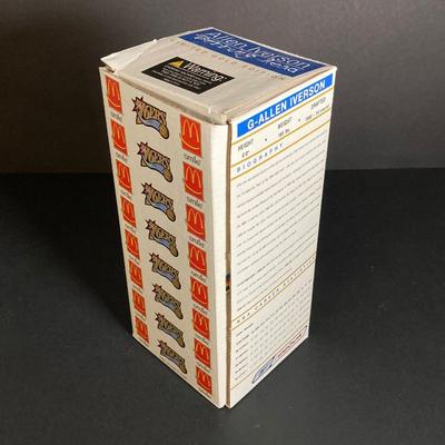 LOT 198: Philadelphia 76ers' / McDonald's Allen Iverson Bobble Heads (Three) - Limited Edition Gold Edition Numbered with...