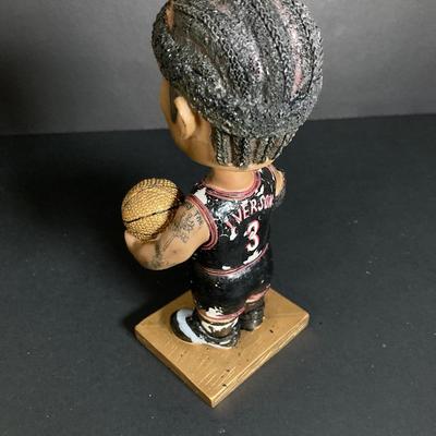 LOT 198: Philadelphia 76ers' / McDonald's Allen Iverson Bobble Heads (Three) - Limited Edition Gold Edition Numbered with...