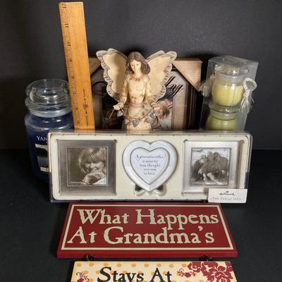 LOT 199: Family / Grandma Home Decor - Elements' "Grandma" by Barbara McDonald Figurine, Yankee / The White Barn Candle Co...