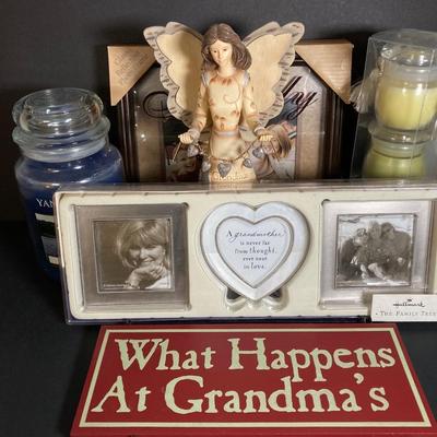 LOT 199: Family / Grandma Home Decor - Elements' "Grandma" by Barbara McDonald Figurine, Yankee / The White Barn Candle Co...