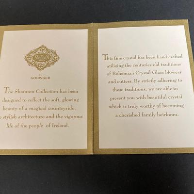 LOT 200: Shannon Crystal by Godinger Three Piece Candle Holder Set