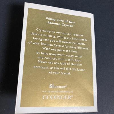 LOT 200: Shannon Crystal by Godinger Three Piece Candle Holder Set