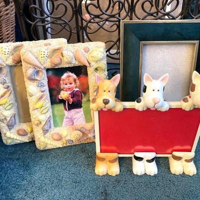 LOT 202: Large Home Decor Collection - Wicker Basket, Frames, Easel, Prints, Candles, Candle Holders and More