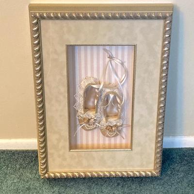 LOT 203: Decorative Resin Bust / Statue and Pair of Artex Inc. Shadow Boxes