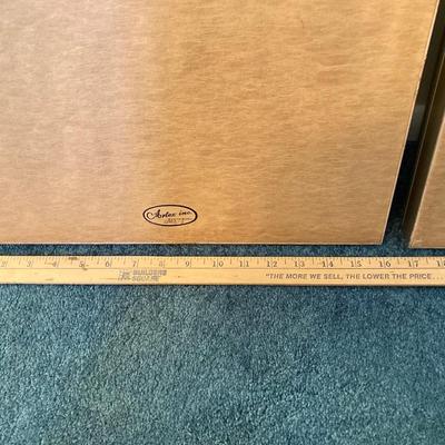 LOT 203: Decorative Resin Bust / Statue and Pair of Artex Inc. Shadow Boxes