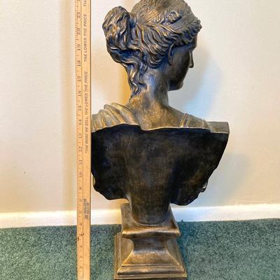 LOT 203: Decorative Resin Bust / Statue and Pair of Artex Inc. Shadow Boxes