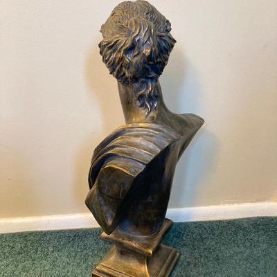 LOT 203: Decorative Resin Bust / Statue and Pair of Artex Inc. Shadow Boxes