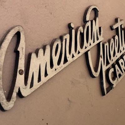 LOT 205: Vintage American Greetings Metal Storage Unit and Contents