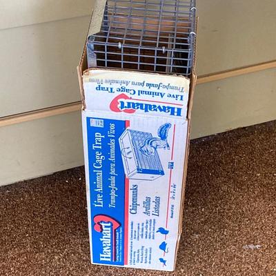 LOT 206: Craftsman Electric Power Blower, Milwaukee Hand Truck and Havahart Animal Cage Trap