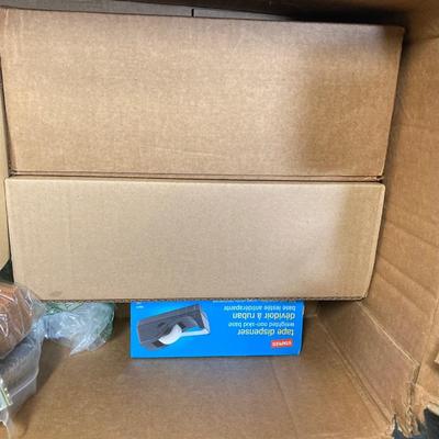 LOT 207: Large Lot of Currency Holders / Wrappers, Vintage Money Bags, Tape Dispenser and Rolls of Tape