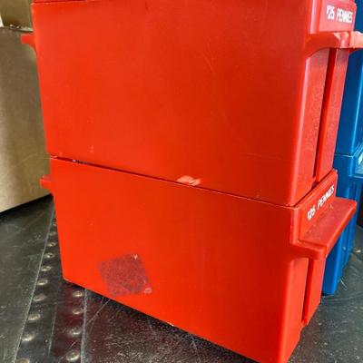 LOT 207: Large Lot of Currency Holders / Wrappers, Vintage Money Bags, Tape Dispenser and Rolls of Tape